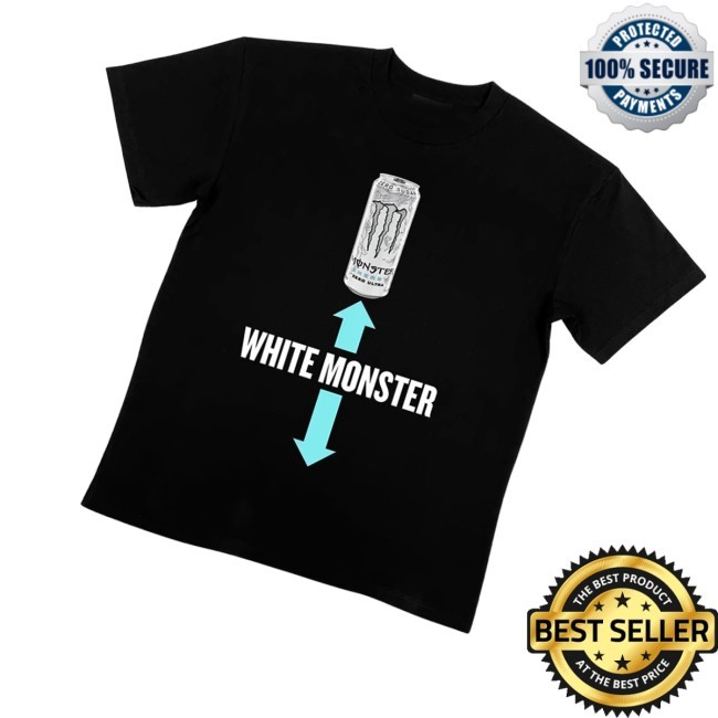 White Monster Black Hooded Sweatshirt Uncle Reco Merch Store