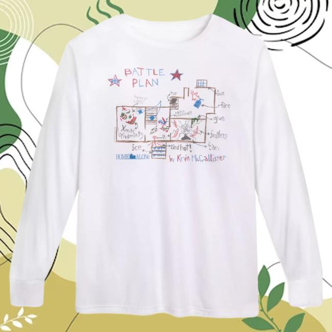 Official Shop Disney Merch Store Kevin Mccallister Battle Plan Long Sleeve New Shirt Home Alone Shopdisney