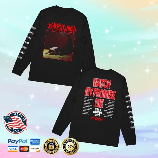 Dying Wish Merch Store Shop Watching My Promise Die Hoodie Sweatshirt