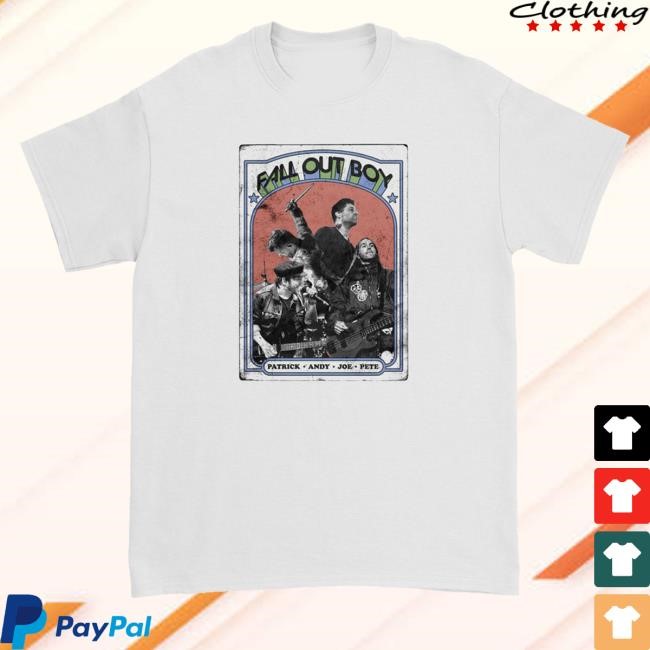 Official Fall Out Boy Patrick Andy Joe Pete Classic Shirt