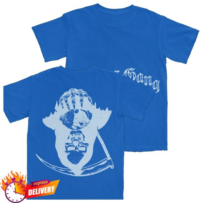 The New 1017 Records Merch Shop Reaper Gang Skull Tee (Blue) Long Sleeve Shirt