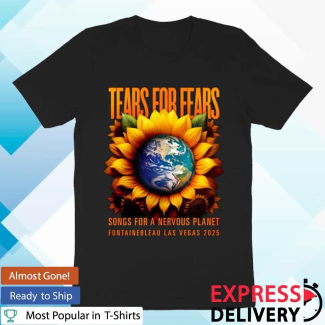 Tears For Fears Merch Shop Store Official Songs For A Nervous Planet 2025 Las Vegas Event Black Sweatshirt