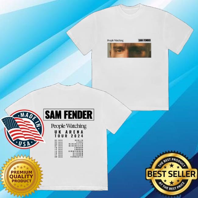 Sam Fender Merch Sam Fender Uk Tour Dateback White Tank Top Trending Sam Fender Merch Sam Fender Uk Tour Dateback White Tank Top