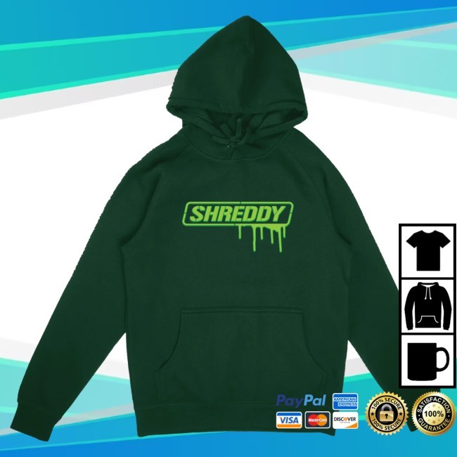 Official Shreddy Lyfe Merch Box Drip T-Shirt Sports Green
