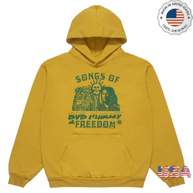 Official JuiceStore Juice Store Online Ceramics "Songs Of Freedom'' Hooded Sweatshirt (Yellow) Edison Chen