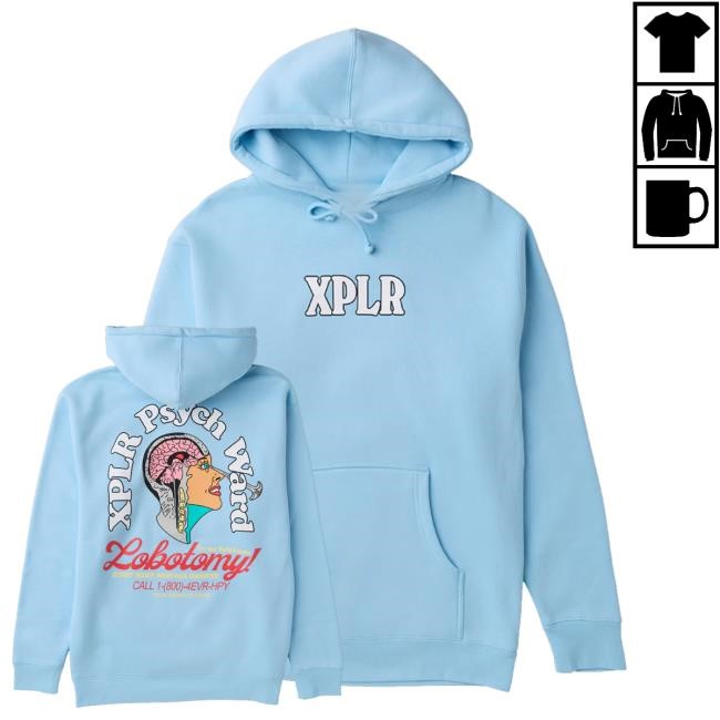 Xplr Merch Shop Store Official Xplr Psych Ward Lobotomy New Shirt