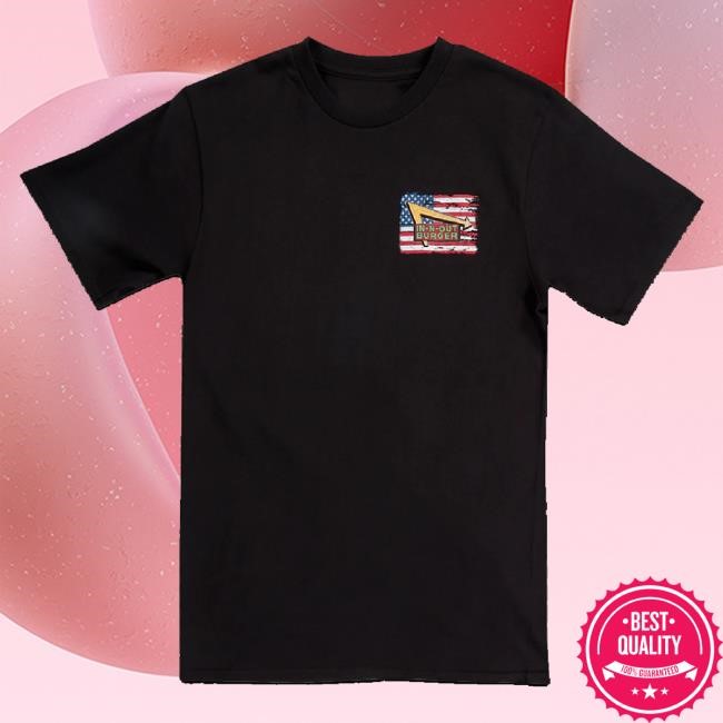 Official In-N-Out Burger Company Store Usa Classic Shirt Black