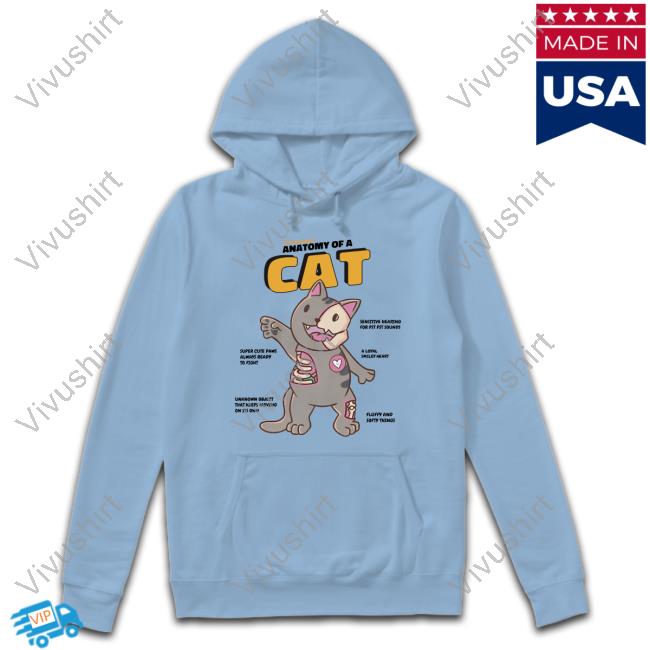 Yujinclothing Store Cat Anatomy Shirts Yujinclothing Cat Anatomy T-Shirt
