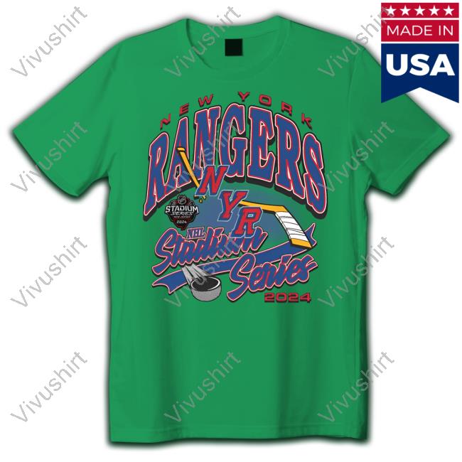 Official 47 Brand Rangers Stadium Series 2024 Event Franklin Tee Shirt