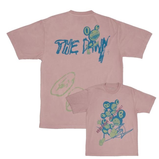 Travis Scott Merch Shop Cj X Fragment X Takashi Murakami The Dawn Tee