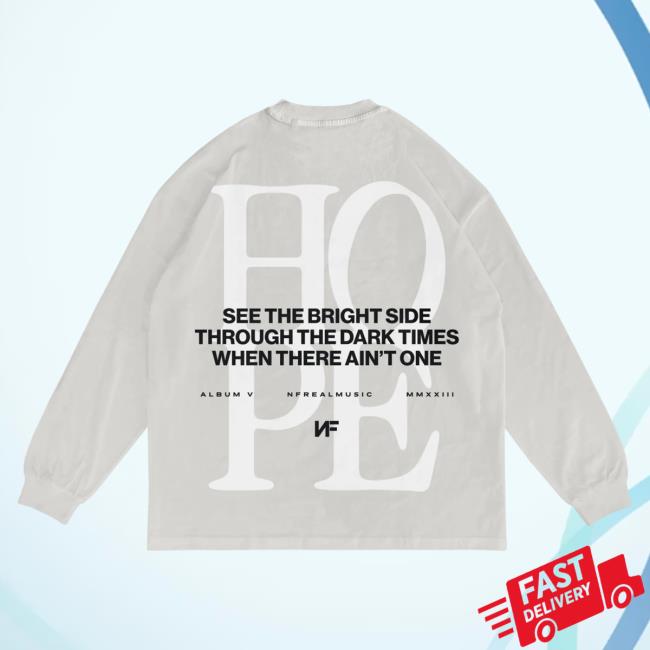 Official Nathan John Feuerstein Nf Merch Store Cement "Hope" Long Sleeve T-Shirt Nf Real Music Shop