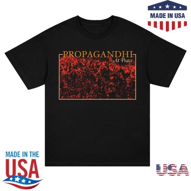 Trending Kings Road Merch Propagandhi At Peace Album Hooded Sweatshirt Black