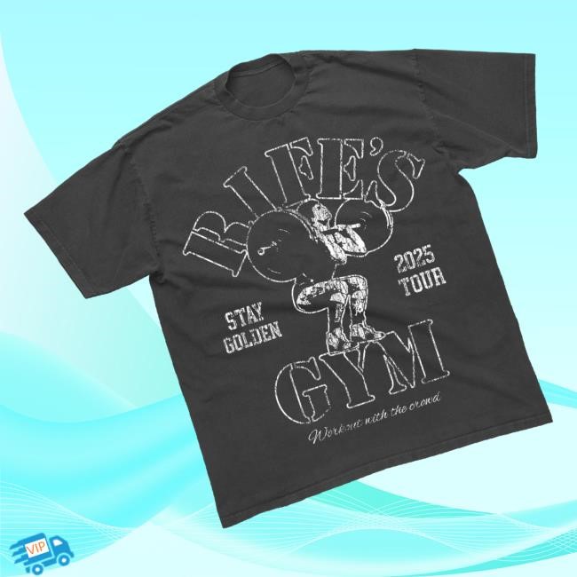 Matt Rife Official Merch Rife's Gym Faded Black Tee Shirt