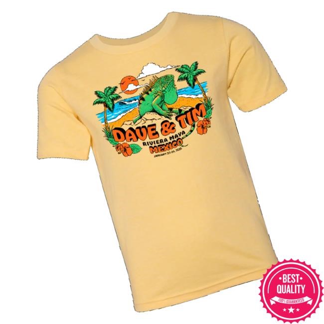 Trending Dave & Tim Riviera Maya Merch Youth Iguana Hoodie Sweatshirt