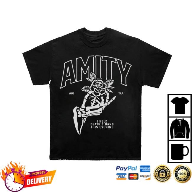 24Hundred Merch Store The Amity Affliction Death Hands T-Shirt, Hoodie, Tank Top, Sweater And Long Sleeve T-Shirt