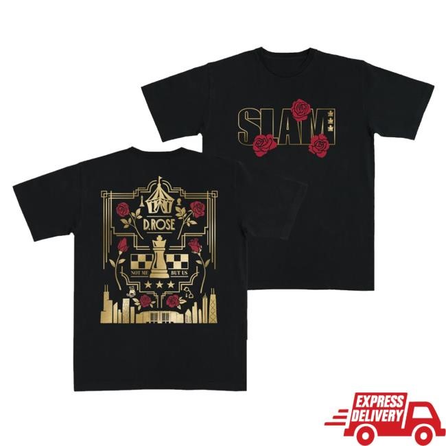 Slamgoods Merch Store Slam X D Rose Motief Heavy Tee