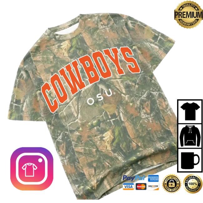Idared General Merch Shop Store Oklahoma State Cowboys Camo T Shirts
