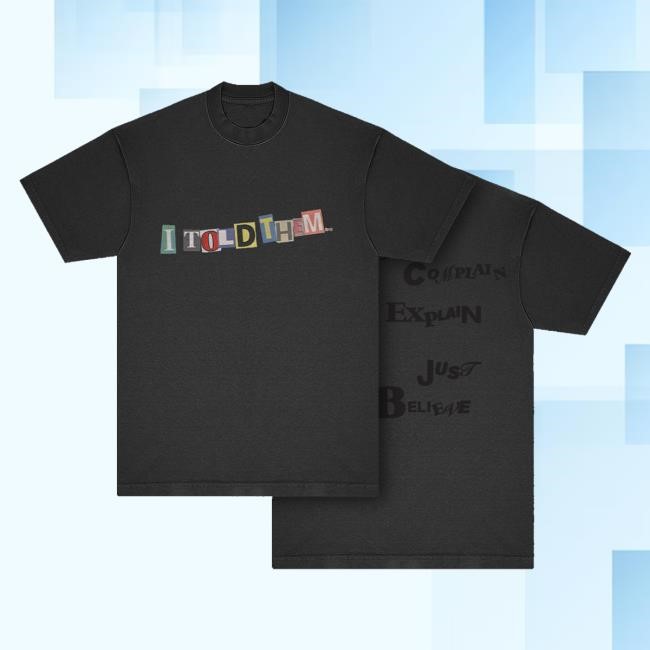 Trending Onaspaceship Merch Store I Told Them Hooded Sweatshirt