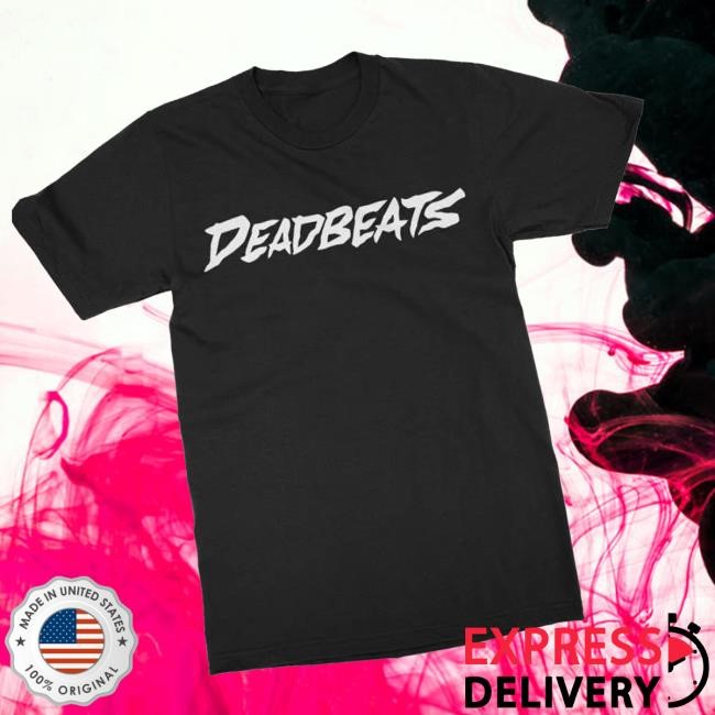 Limited Deadbeats Merch Store Deadbeats -Label Logo- Black T-Shirt