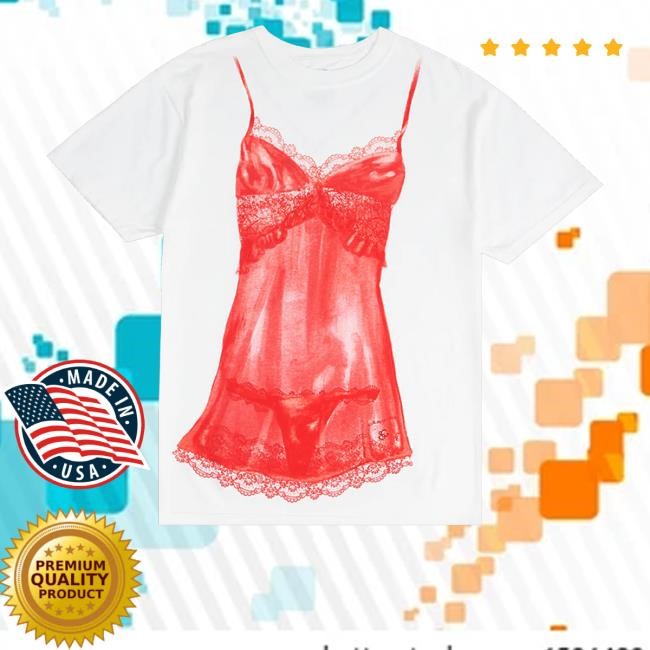 Sabrina Carpenter Merch Store Red Lingerie T-Shirt