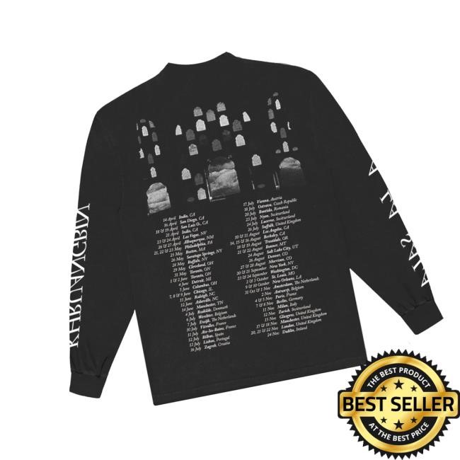 Khruangbin Merch Store Black Archway Long Sleeve Tee Shirt