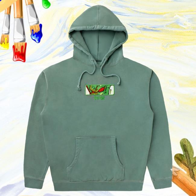 Official Hypland Clothing Merch Store Hypland Db Shenron Eyes Sweatshirt (Vintage Sage)