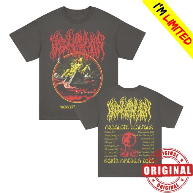 Blood Incantation Merch Store Pyramid Summer 2025 Tour Long Sleeve Shirt