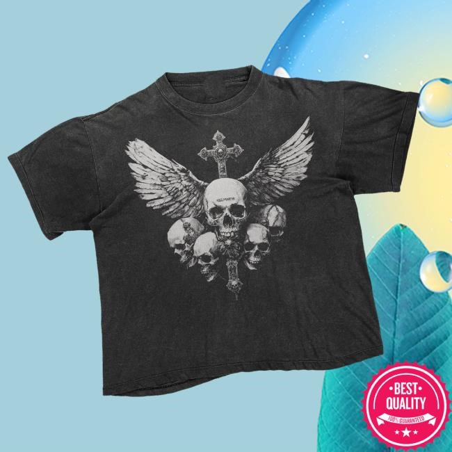 Killsmartyr Merch Store Skulls And Wings T-Shirt
