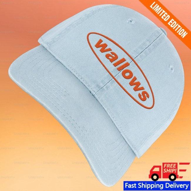 Official Wallows Merch Oval Logo Dad Bucket Hat Wallows Merch Oval Logo Dad Embroidered Hat