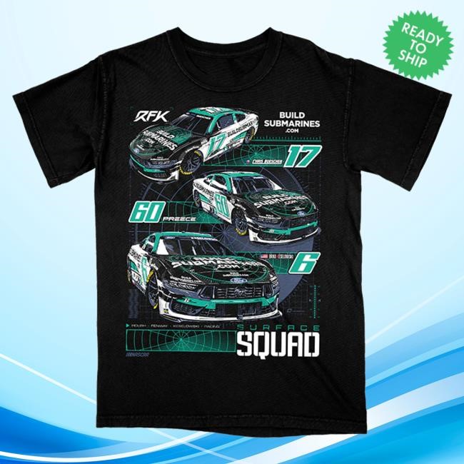 Limited Rfk Shop Merch Rfk Racing 2025 Buildsubmarines.Com Surface Squad Hoodie