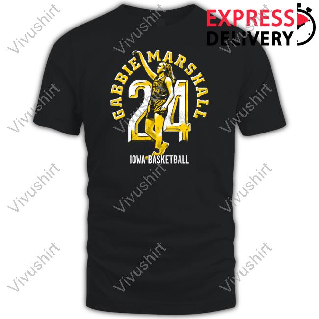 The Iowa Nil Merch Gabbie Marshall 24 Iowa Basketball New Shirt