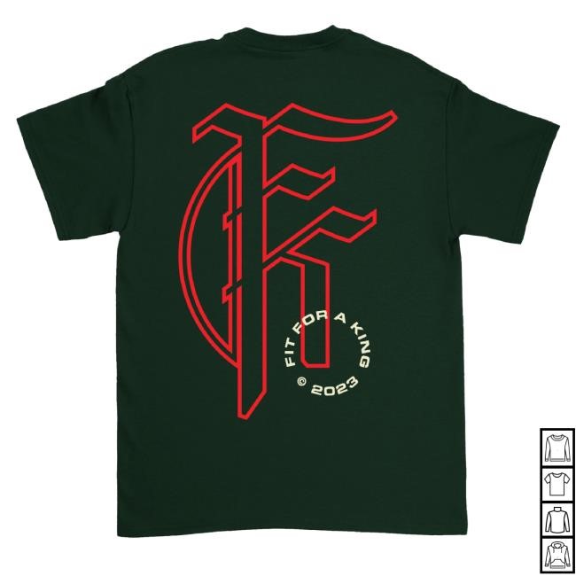 Official Fit For A King Merch Puff Print Emblem Sweatshirt