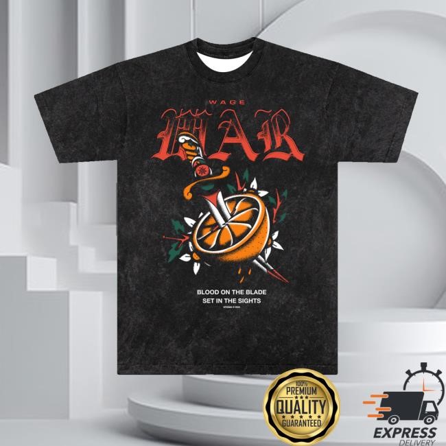 Wagewar Band Merch Blood Orange Tee