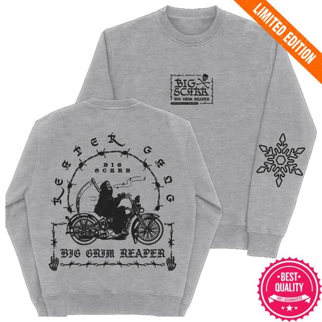 The New 1017 Records Merch Shop Big Scarr Memphis Grown Crewneck (Grey) t-shirt, hoodie, tank top, sweater and long sleeve t-shirt