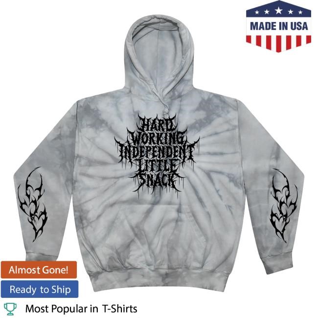 A Good Cult Merch Shop Store Official Hard-Working Independent Little Snack Tie Dye Long Sleeve T Shirt