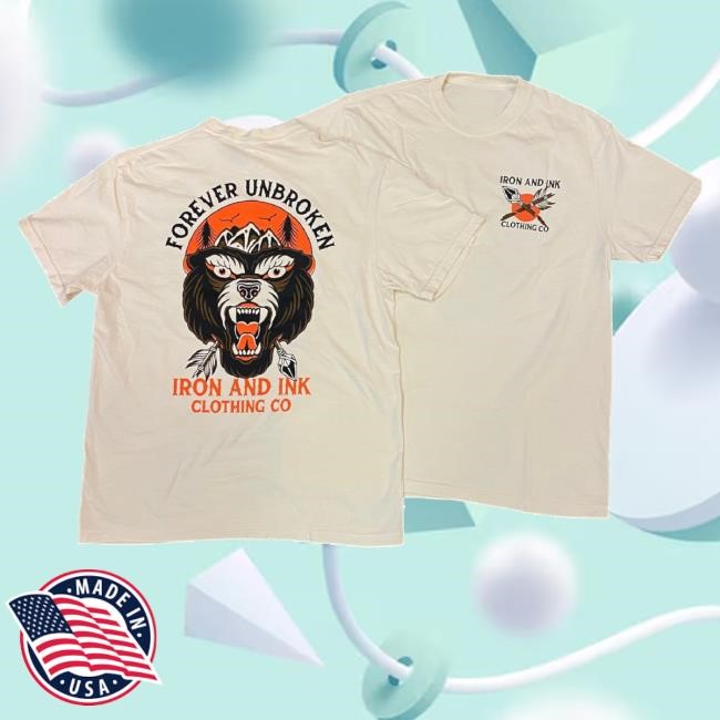 Trending Iron And Ink Fitness Merch Garment Dyed Bear Tee
