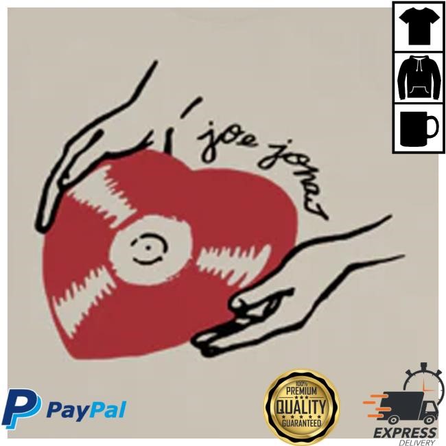 Joe Jonas Official Merch Heart Record Zip Up Hoodie Red