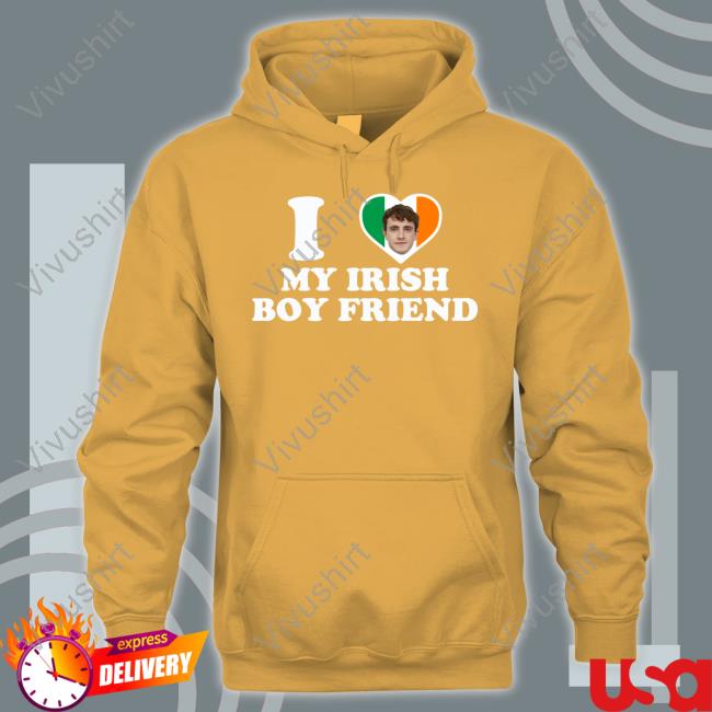 I Love Paul Mescal My Boyfriend Long Sleeve Tee Shirt