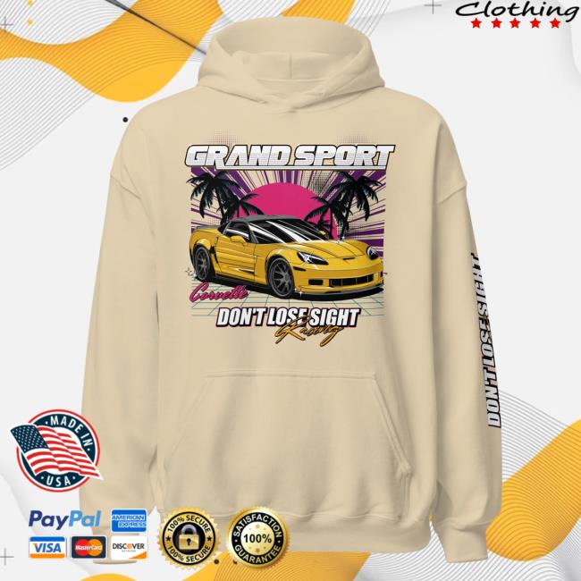 Official Itsjusta6 Merch Store Shop Itsjusta6 Corvette In Paradise Pull Over Hoodie Sand