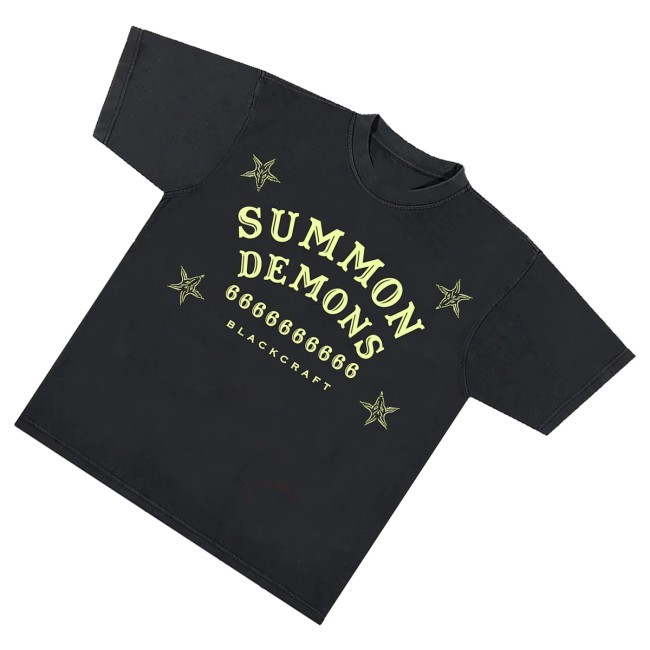 Trending Blackcraft Store Merch Summon Demons Glow Shirt