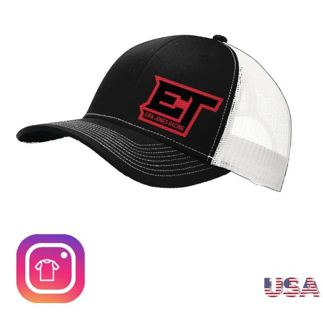 Erikjonesracing Merch Erik Jones Racing Patch Stamped Hat
