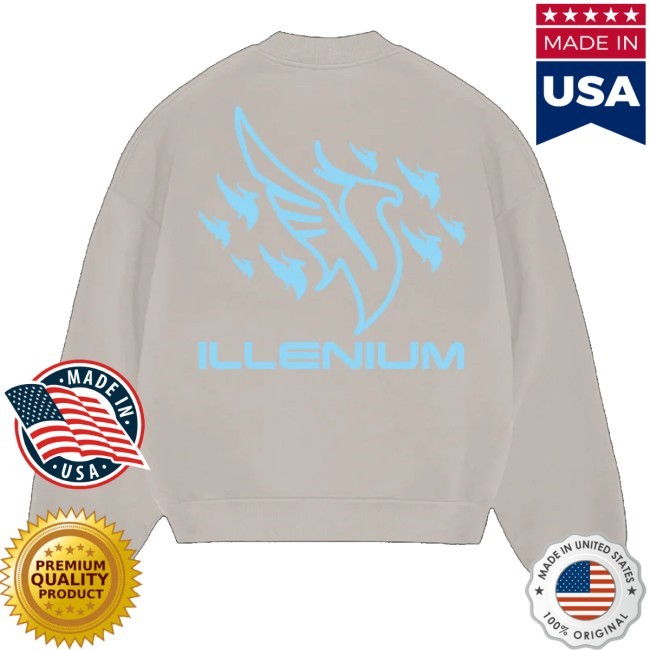 Official Illenium Merch Phoenix Zip Hoodie