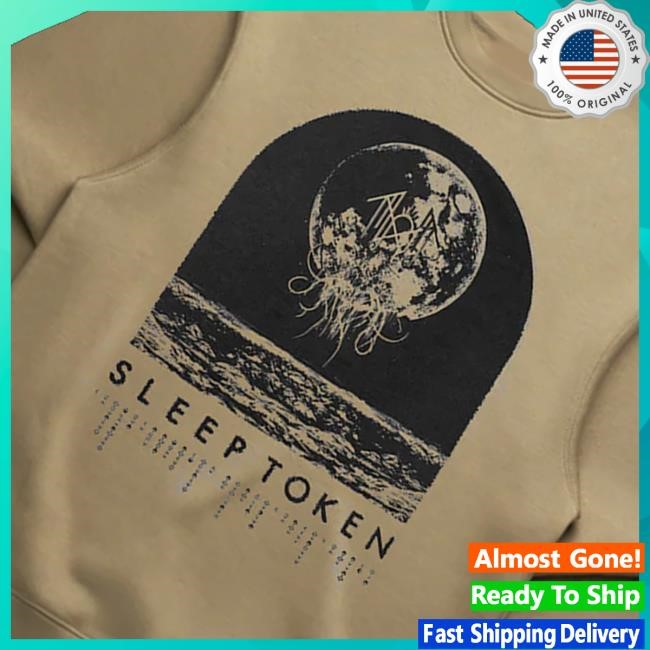 Sleep Token Merch Store Sleep Token Poem Sand Zip Up Hooded Sweatshirt