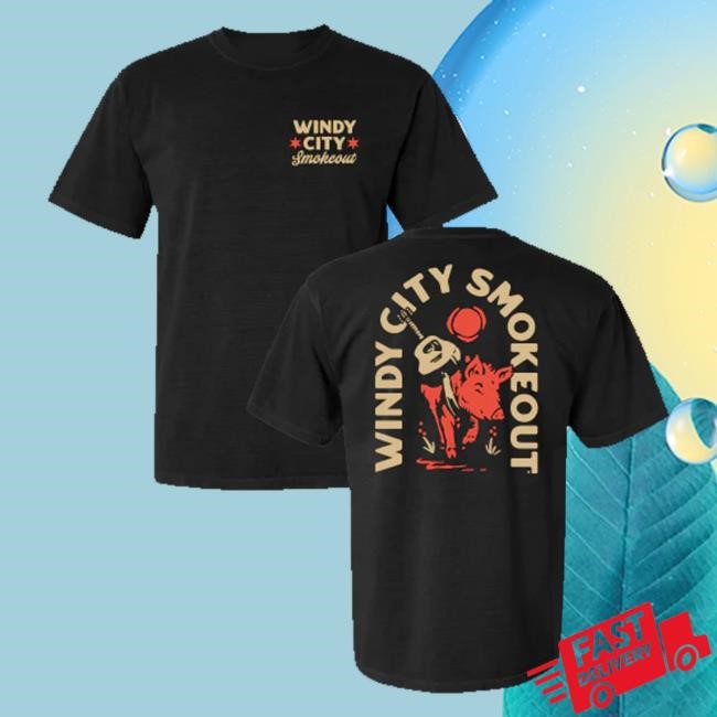 Official Windy City Smokeout Merch Store Shop 2025 Black Pig Tank Top