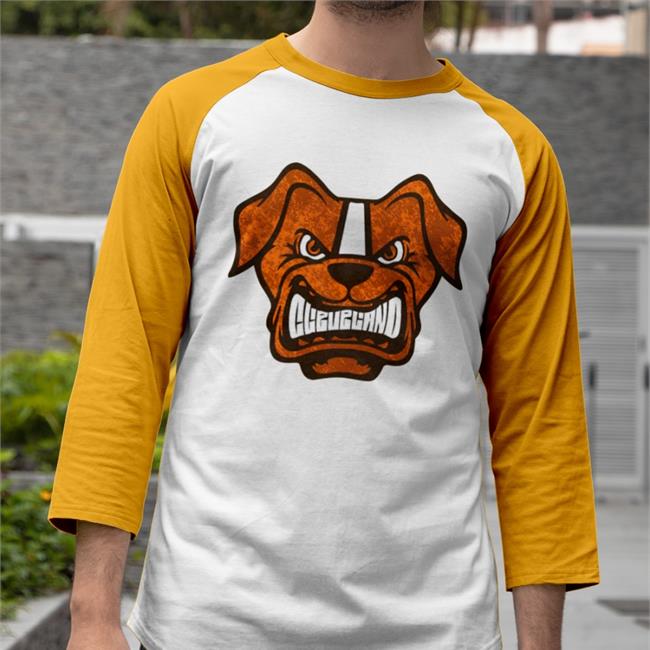 Ohioclothing Store Scary Cleveland Raglan Long Sleeve Tee Shirt