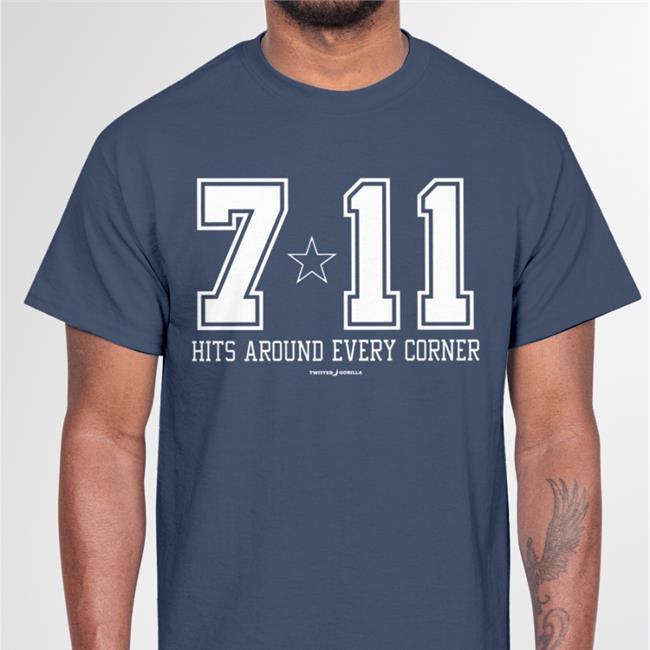 Twisted Gorilla Store 7 Eleven Hit Around Every Corner Hoodied Sweatshirt Dallas Cowboys