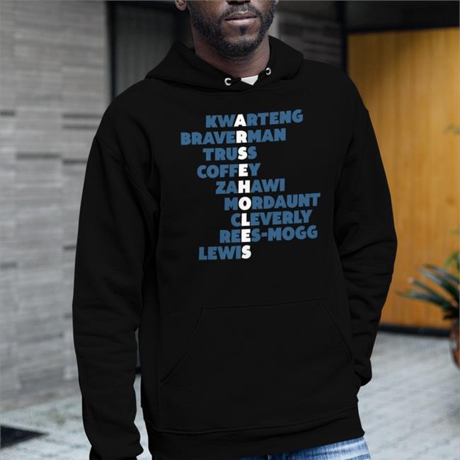 Arseholes Kwarteng Braverman Truss Coffey Zahawi Mordaunt Cleverly Rees-Mogg Lewis T Shirt