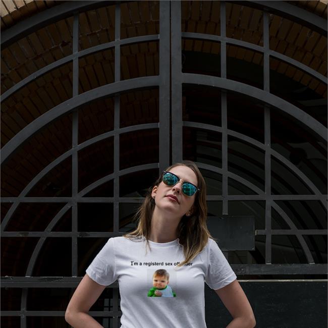 Goodshirts I'm A Registered Sex Offender Shirt White