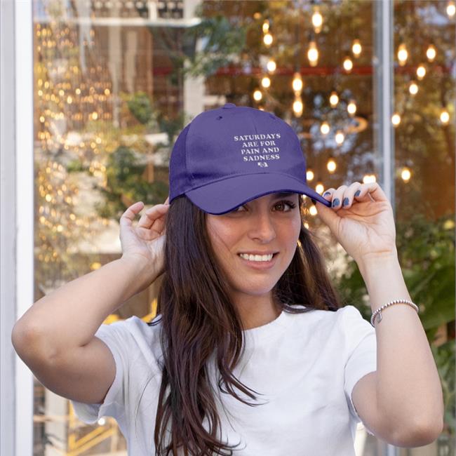 Bbbprinting Store Saturdays Are For Pain And Sadness Embroidered Hat