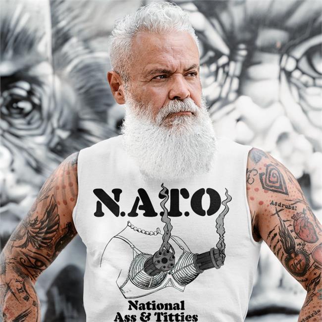 Nato National Ass & Titties Organization Sweatshirt White
